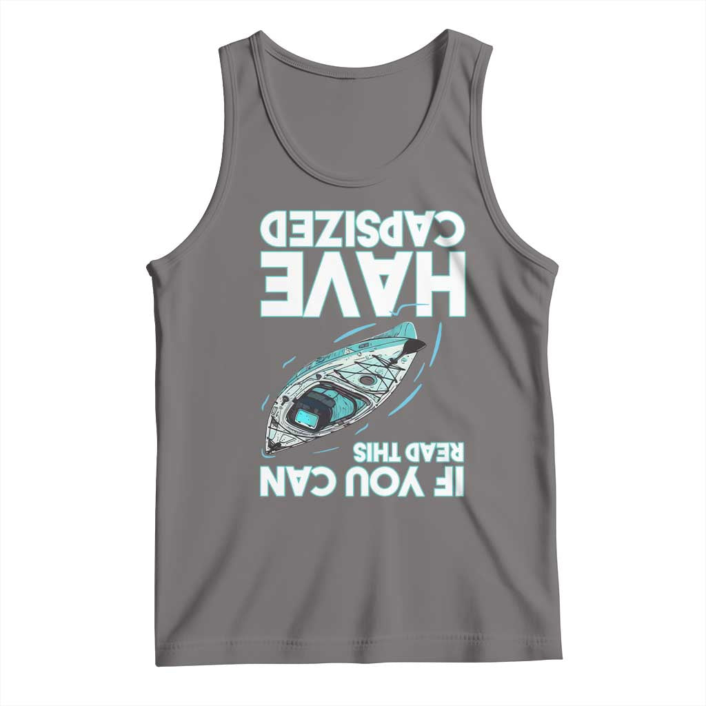 If You Can Read This I Have Capsized Tank Top Funny Boating TS14 Deep Heather Print Your Wear
