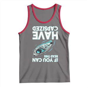 If You Can Read This I Have Capsized Tank Top Funny Boating TS14 Deep Heather Red Print Your Wear