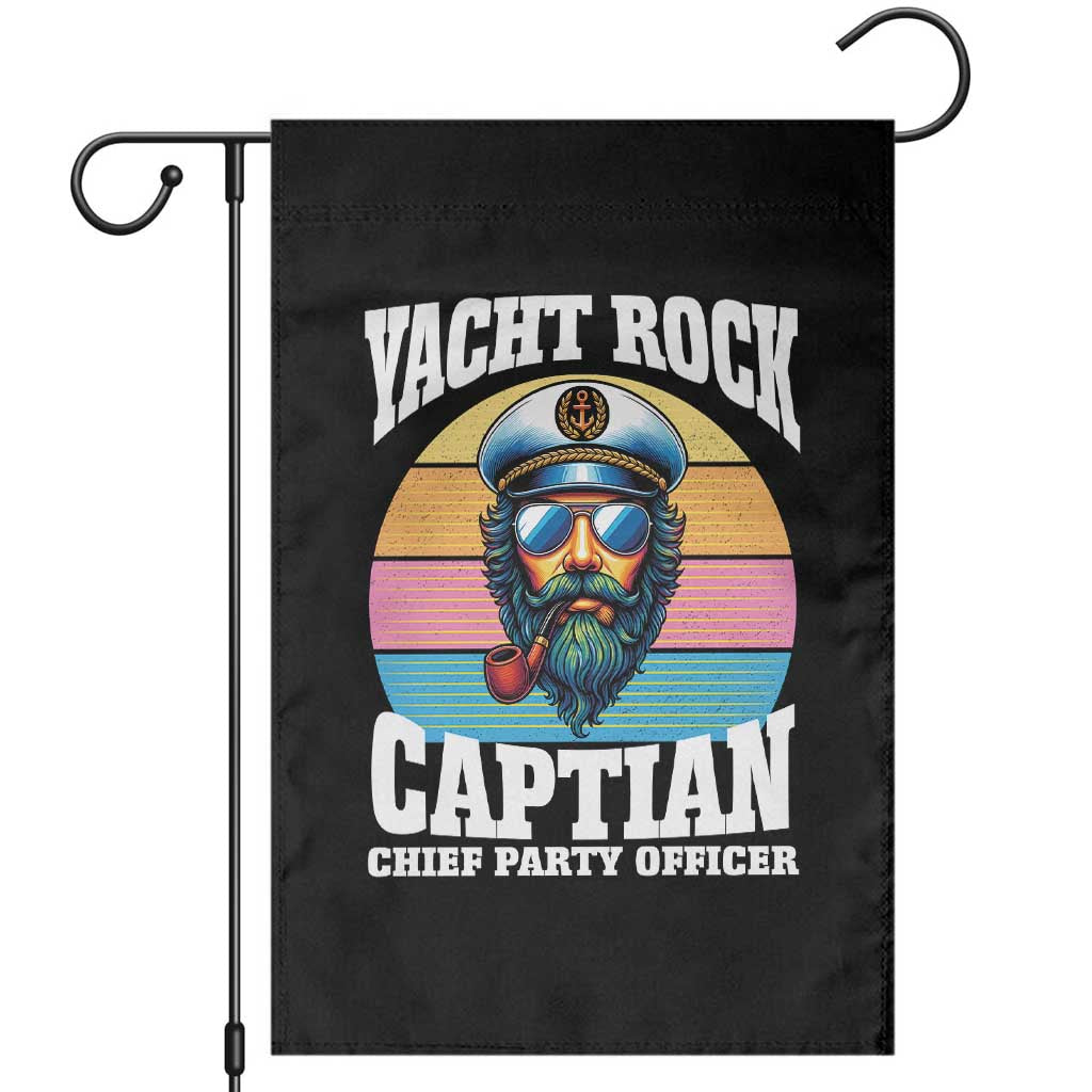 Yacht Rock Captain Garden Flag Funny Boating Party Music TS14 Black Print Your Wear