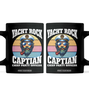 Yacht Rock Captain Coffee Mug Funny Boating Party Music TS14 Black Print Your Wear