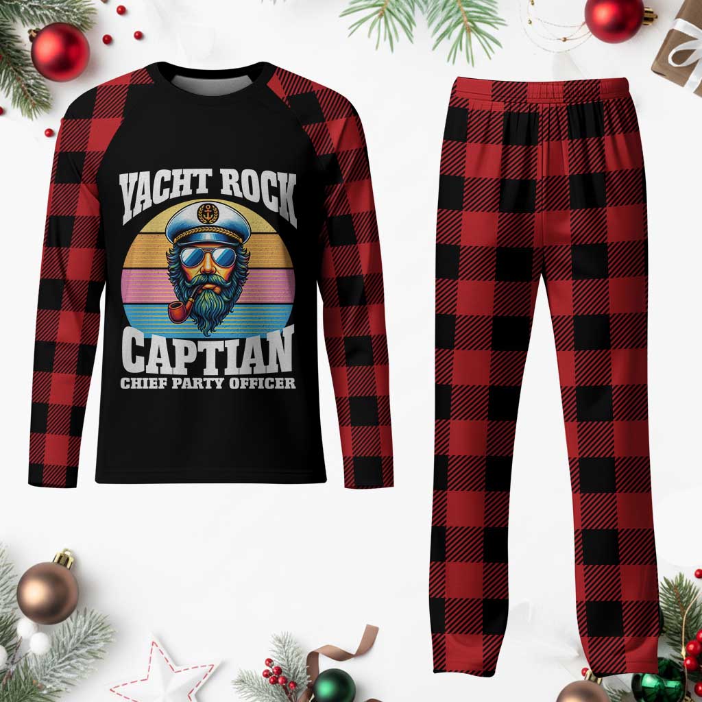 Yacht Rock Captain Plaid Pajama Set Funny Boating Party Music TS14 Buffalo Plaid Print Your Wear