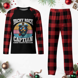 Yacht Rock Captain Plaid Pajama Set Funny Boating Party Music TS14 Buffalo Plaid Print Your Wear