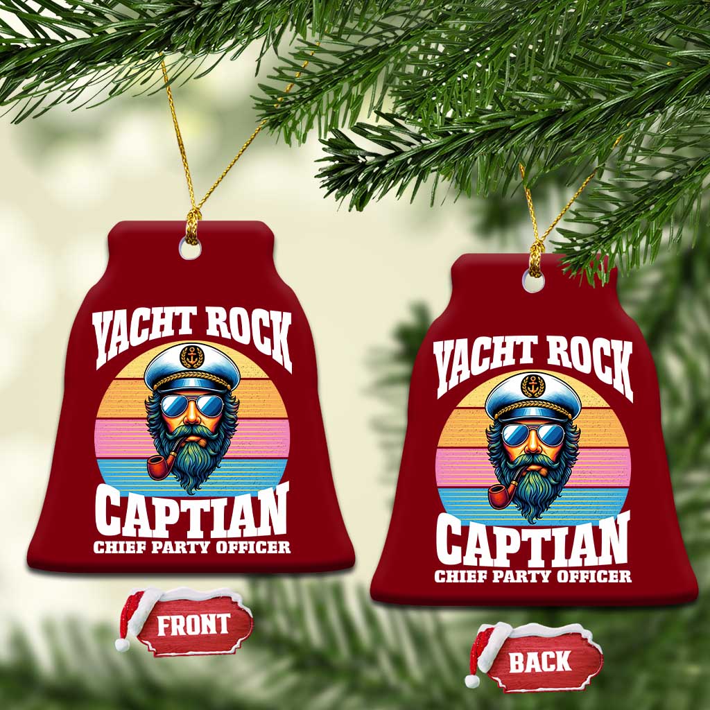 Yacht Rock Captain Ceramic Ornament Funny Boating Party Music TS14 Print Your Wear