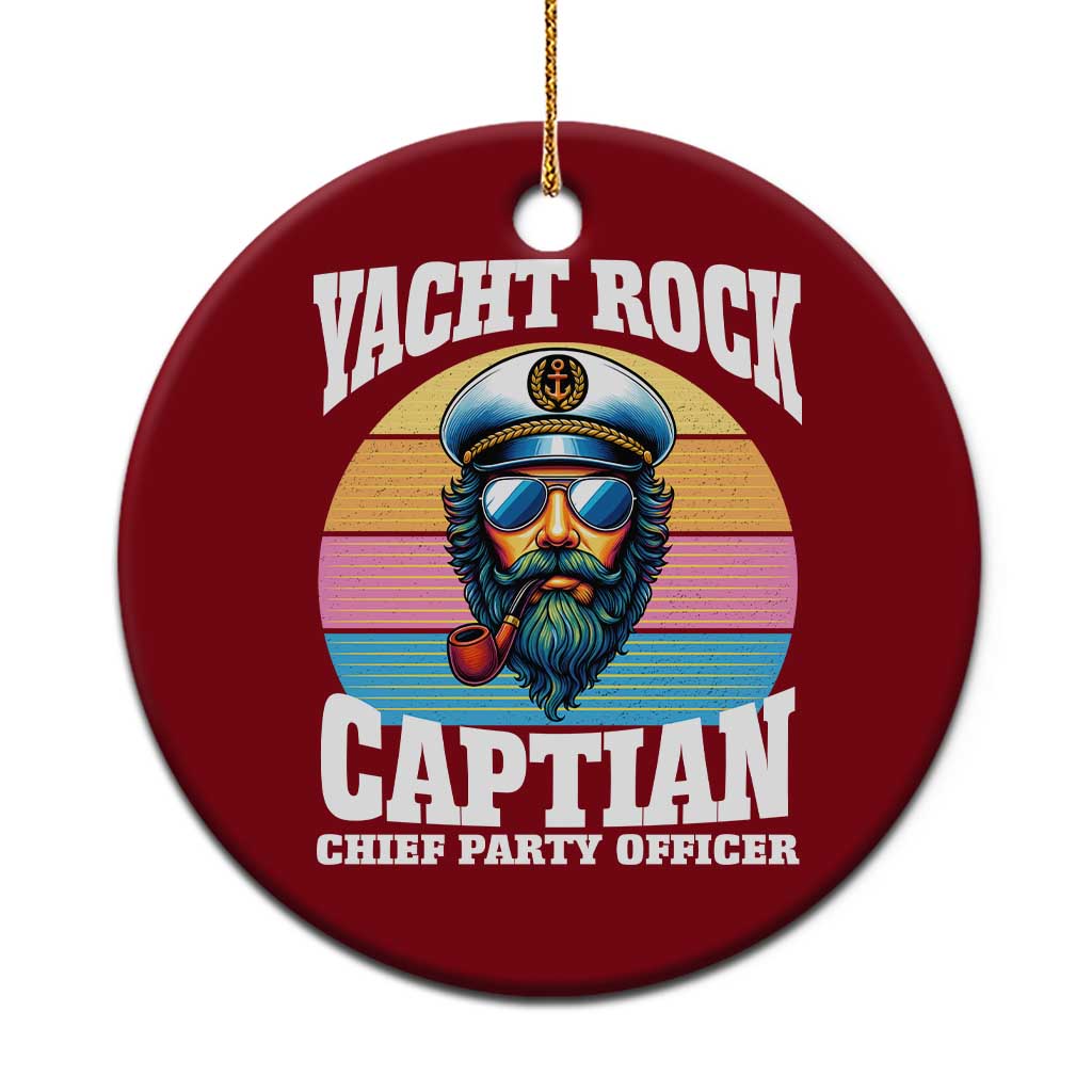 Yacht Rock Captain Ceramic Ornament Funny Boating Party Music TS14 1pc Red Print Your Wear