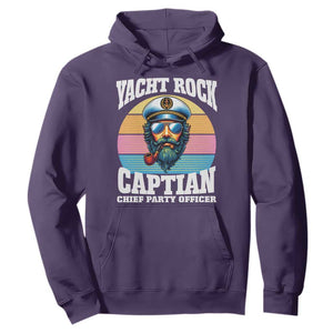 Yacht Rock Captain Hoodie Funny Boating Party Music TS14 Purple Print Your Wear