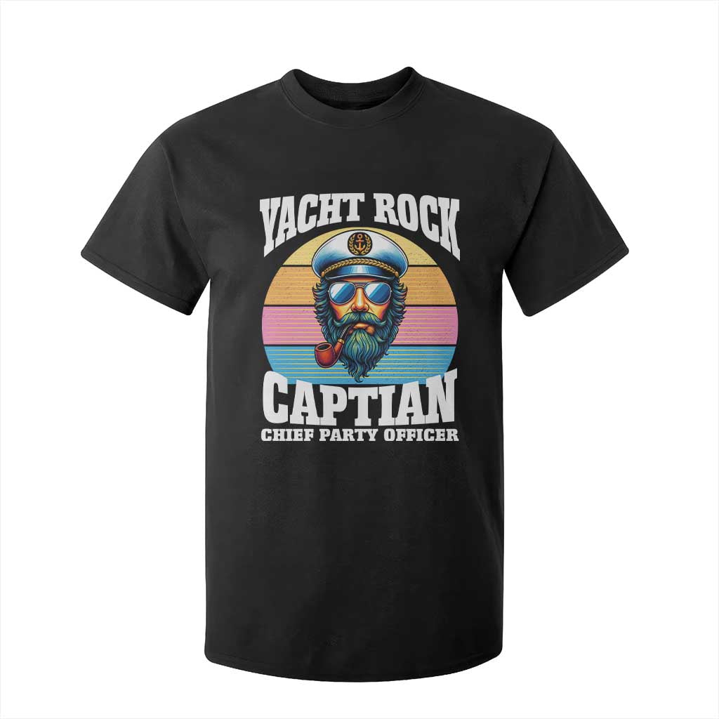 Yacht Rock Captain T Shirt For Kid Funny Boating Party Music TS14 Black Print Your Wear