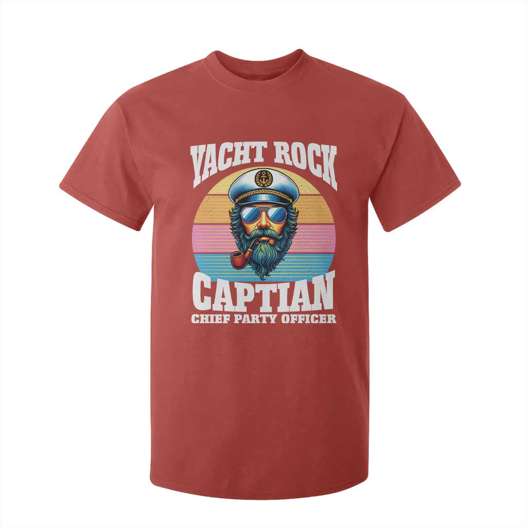 Yacht Rock Captain T Shirt For Kid Funny Boating Party Music TS14 Red Print Your Wear