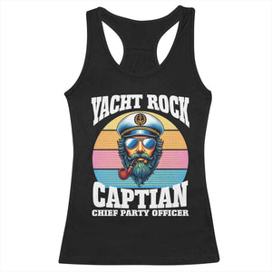 Yacht Rock Captain Racerback Tank Top Funny Boating Party Music TS14 Black Print Your Wear