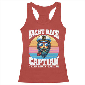 Yacht Rock Captain Racerback Tank Top Funny Boating Party Music TS14 Red Print Your Wear