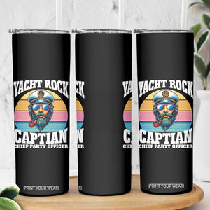 Yacht Rock Captain Skinny Tumbler Funny Boating Party Music TS14 Print Your Wear