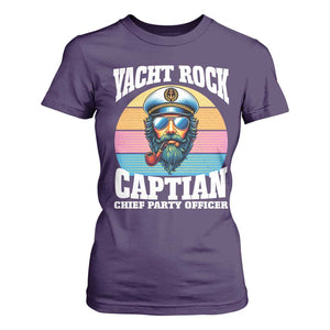 Yacht Rock Captain T Shirt For Women Funny Boating Party Music TS14 Purple Print Your Wear