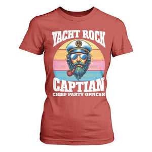 Yacht Rock Captain T Shirt For Women Funny Boating Party Music TS14 Red Print Your Wear