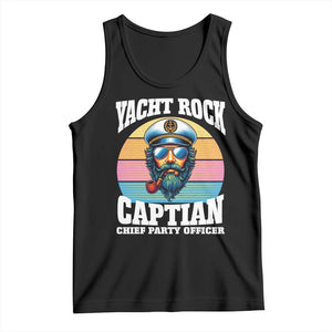 Yacht Rock Captain Tank Top Funny Boating Party Music TS14 Black Print Your Wear