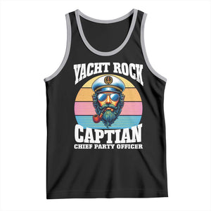 Yacht Rock Captain Tank Top Funny Boating Party Music TS14 Black Athletic Heather Print Your Wear