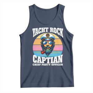 Yacht Rock Captain Tank Top Funny Boating Party Music TS14 Navy Print Your Wear