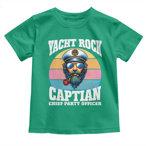 Yacht Rock Captain Toddler T Shirt Funny Boating Party Music TS14 Irish Green Print Your Wear