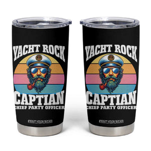 Yacht Rock Captain Tumbler Cup Funny Boating Party Music TS14 Black Print Your Wear