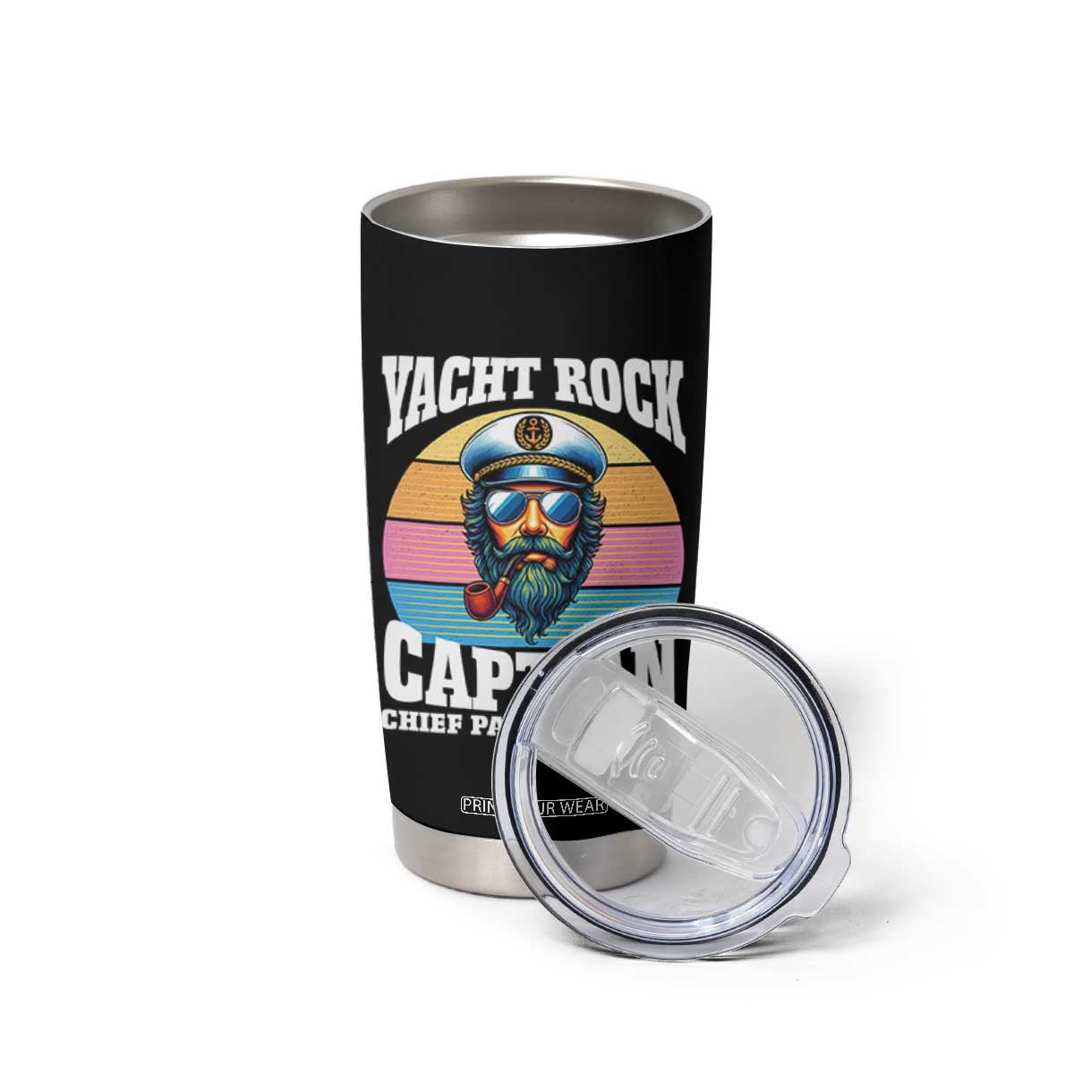 Yacht Rock Captain Tumbler Cup Funny Boating Party Music TS14 Print Your Wear