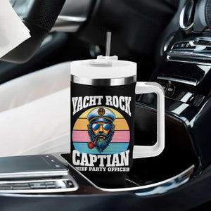 Yacht Rock Captain Tumbler With Handle Funny Boating Party Music TS14 Print Your Wear