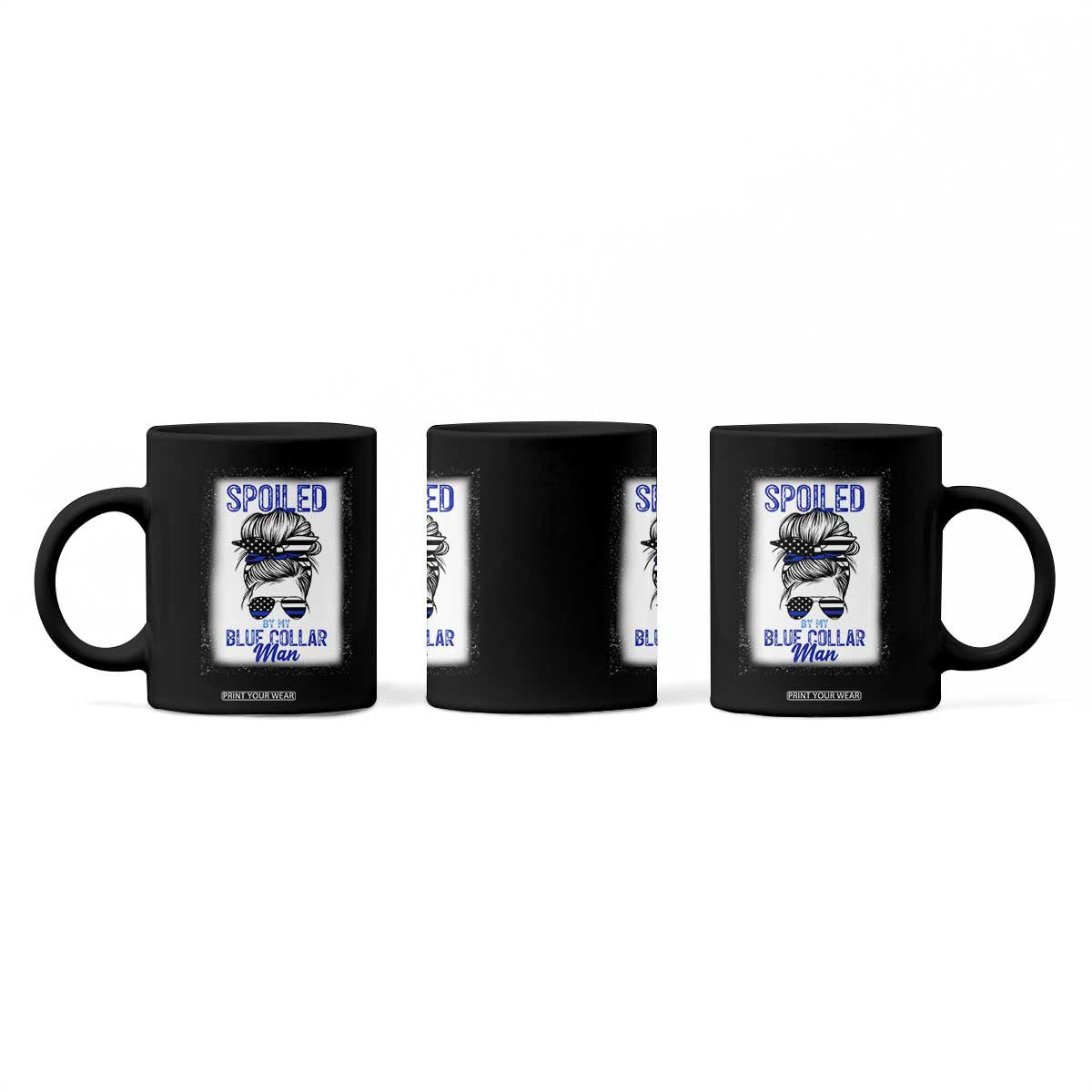 Blue Collar Wife Life Messy Bun Coffee Mug TS14 Print Your Wear