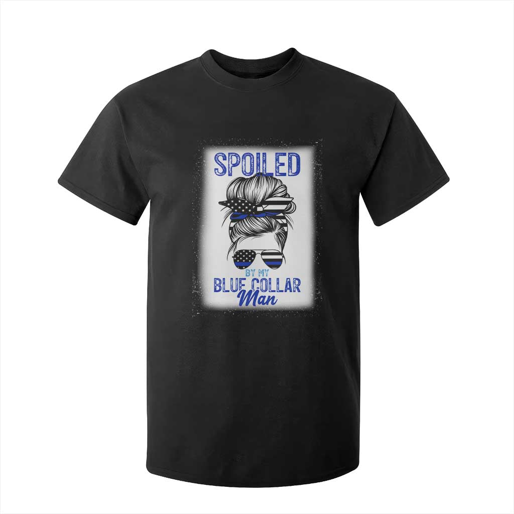 Blue Collar Wife Life Messy Bun T Shirt For Kid TS14 Black Print Your Wear