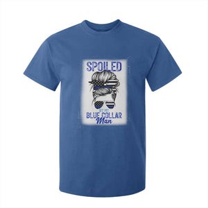 Blue Collar Wife Life Messy Bun T Shirt For Kid TS14 Royal Blue Print Your Wear