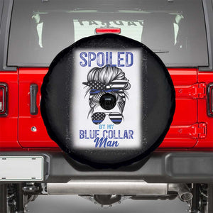 Blue Collar Wife Life Messy Bun Spare Tire Cover TS14 Black Print Your Wear