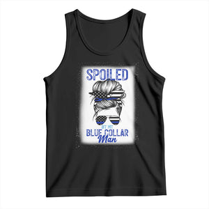 Blue Collar Wife Life Messy Bun Tank Top TS14 Black Print Your Wear