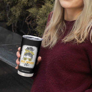 Messy Bun School Bus Driver Life Tumbler Cup TS14 Print Your Wear