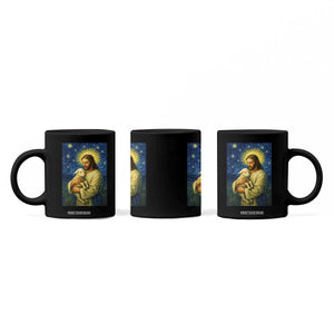 Jesus Christian Coffee Mug Hug Lamb Starry Night Van Gogh TS14 Print Your Wear