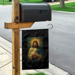Jesus Christian Garden Flag Hug Lamb Faith Easter TS14 Print Your Wear