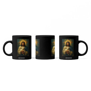Jesus Christian Coffee Mug Hug Lamb Faith Easter TS14 Print Your Wear