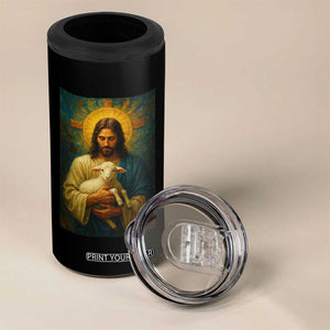 Jesus Christian 4 in 1 Can Cooler Tumbler Hug Lamb Faith Easter TS14 Print Your Wear
