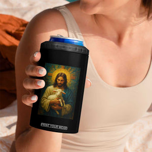 Jesus Christian 4 in 1 Can Cooler Tumbler Hug Lamb Faith Easter TS14 Print Your Wear