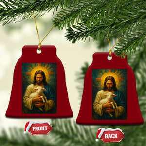 Jesus Christian Ceramic Ornament Hug Lamb Faith Easter TS14 Print Your Wear