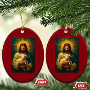 Jesus Christian Ceramic Ornament Hug Lamb Faith Easter TS14 Print Your Wear