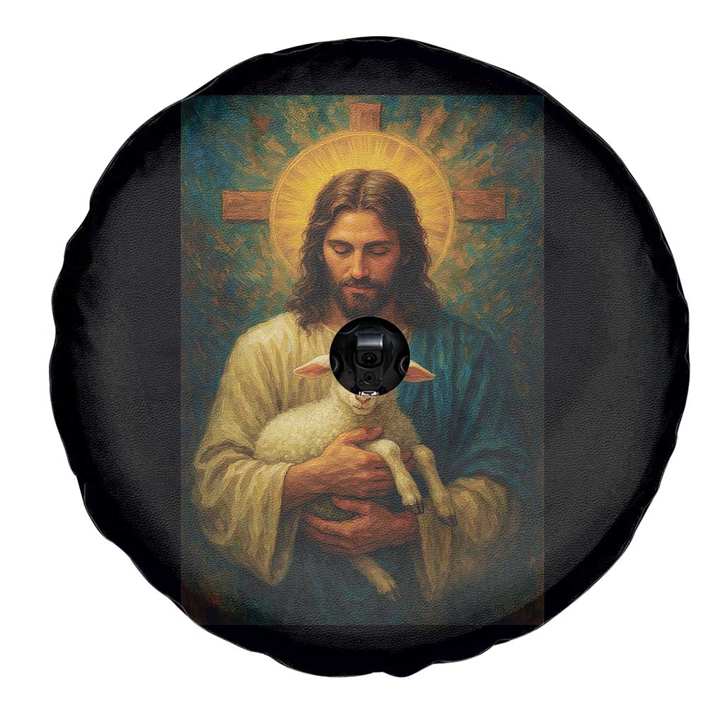 Jesus Christian Spare Tire Cover Hug Lamb Faith Easter TS14 Print Your Wear