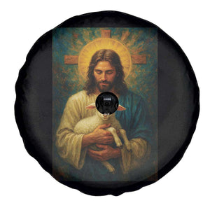 Jesus Christian Spare Tire Cover Hug Lamb Faith Easter TS14 Print Your Wear