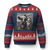 Funny Santa Selfie with Cow Xmas Ugly Christmas Sweater - Print Your Wear