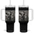 Funny Santa Selfie with Cow Christmas Tumbler With Handle TS14 One Size: 40 oz Black Print Your Wear