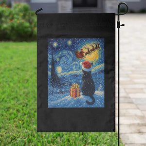 Cat Starry Night Christmas Garden Flag Van Gogh Cat Lover Xmas TS14 Print Your Wear