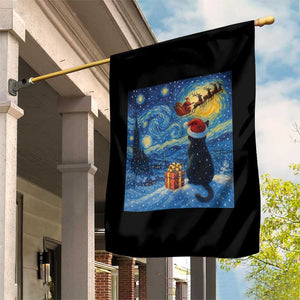 Cat Starry Night Christmas Garden Flag Van Gogh Cat Lover Xmas TS14 Print Your Wear