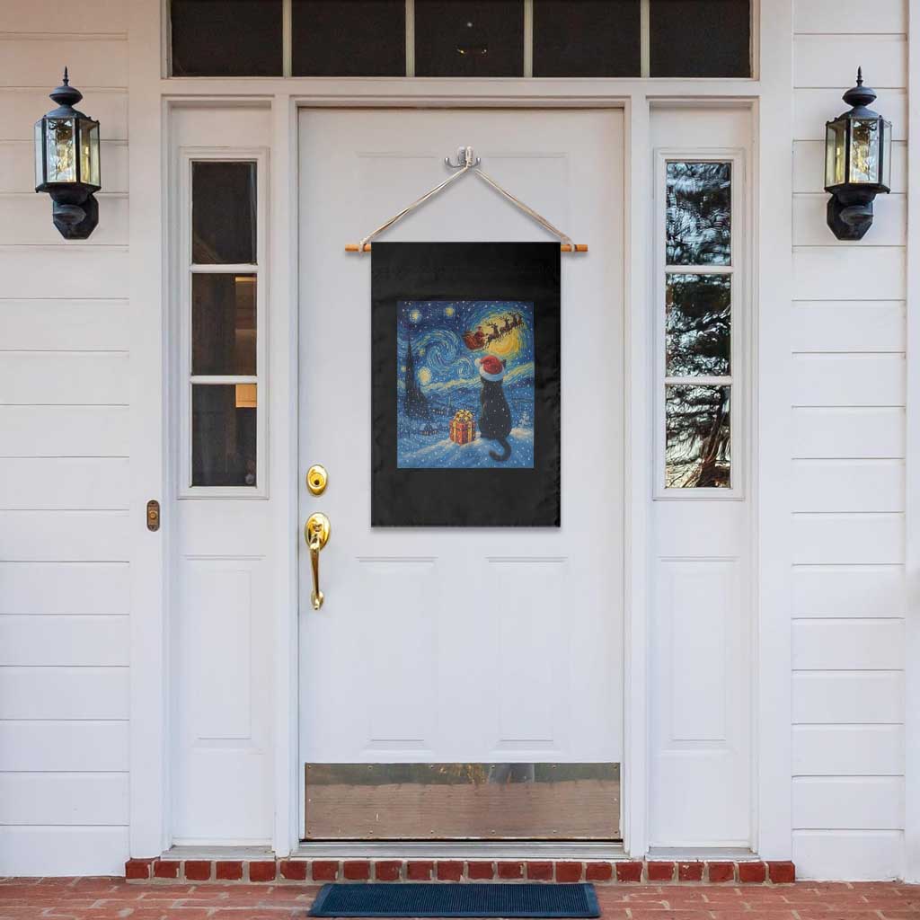 Cat Starry Night Christmas Garden Flag Van Gogh Cat Lover Xmas TS14 Print Your Wear