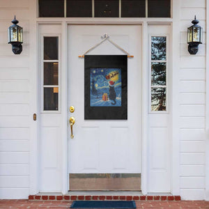 Cat Starry Night Christmas Garden Flag Van Gogh Cat Lover Xmas TS14 Print Your Wear