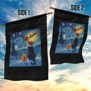 Cat Starry Night Christmas Garden Flag Van Gogh Cat Lover Xmas TS14 Print Your Wear