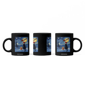 Cat Starry Night Christmas Coffee Mug Van Gogh Cat Lover Xmas TS14 Print Your Wear