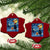 Cat Starry Night Xmas Ceramic Ornament Van Gogh Cat Lover Xmas - Print Your Wear