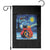 Funny Couples Christmas Garden Flag Cats Lover Starry Night TS14 Black Print Your Wear