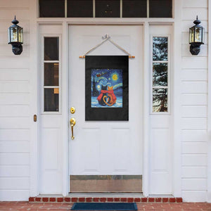 Funny Couples Christmas Garden Flag Cats Lover Starry Night TS14 Print Your Wear