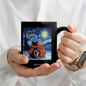 Funny Couples Christmas Coffee Mug Cats Lover Starry Night TS14 Print Your Wear